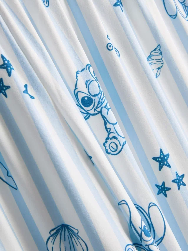 Disneys randiga boyfriend-stiliga pyjamasar med Stitch