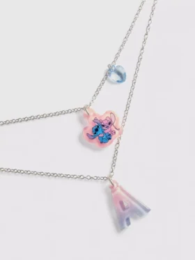 Disneys Stitch-halsband i flera lager med initialer