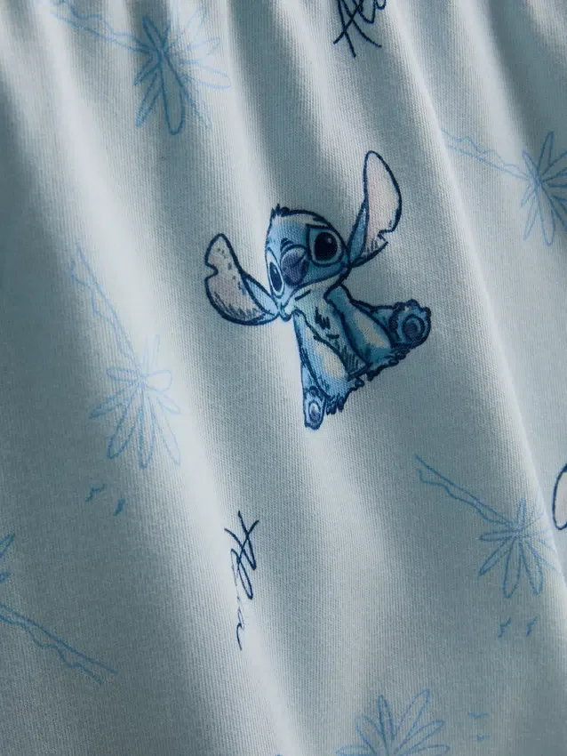 Disneys Stitch-pyjamasar i bomull med tryck