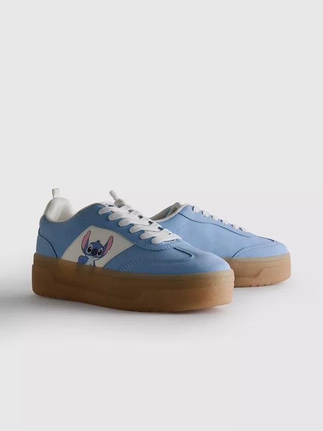 Disneys Stitch-sneakers med tjock gummisula