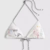 Dolce broderad triangel-bikinitopp