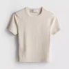 Enkel baby-T-shirt med hög bomullsandel
