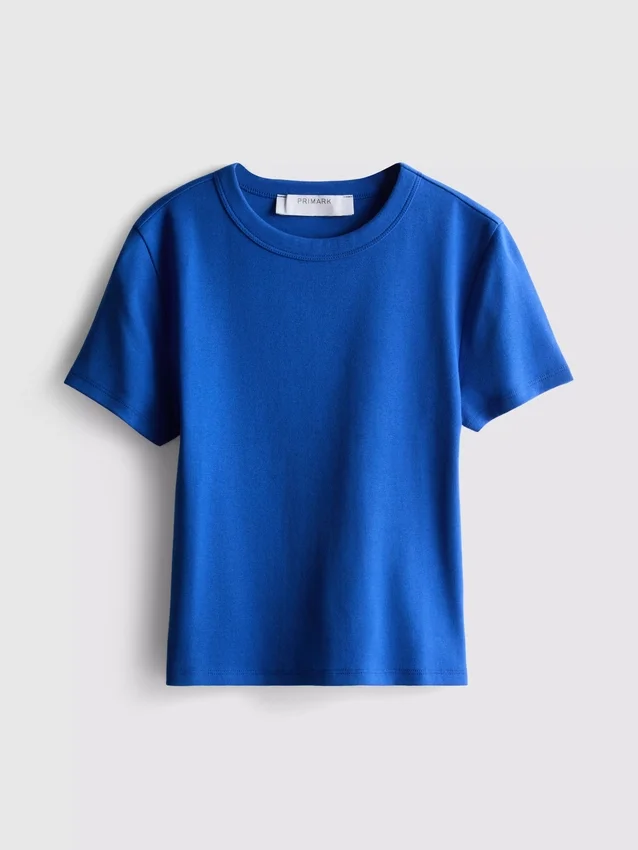 Enkel baby-T-shirt med hög bomullsandel