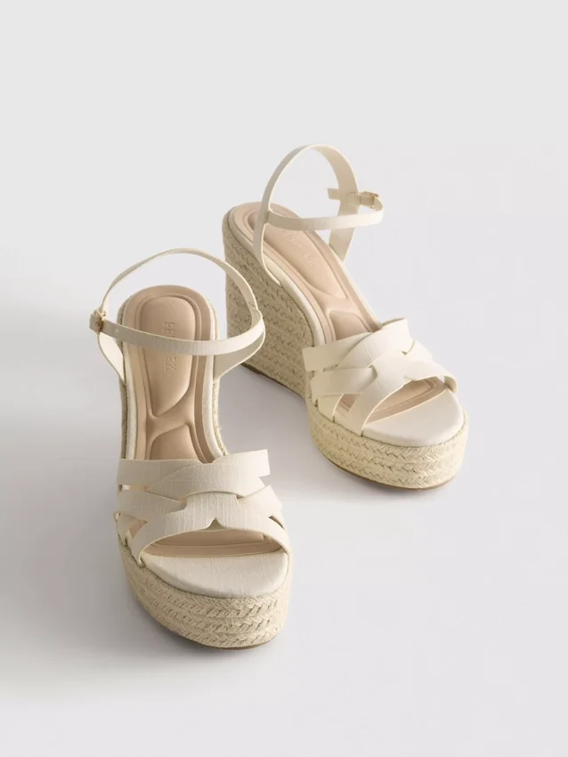 Espadriller med kilklack på sandaler