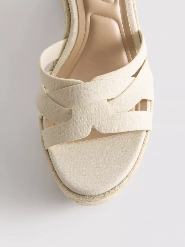 Espadriller med kilklack på sandaler