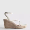 Espadriller med remmar och kilklack