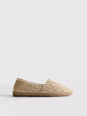 Espadriller med snörning