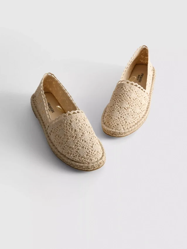 Espadriller med snörning