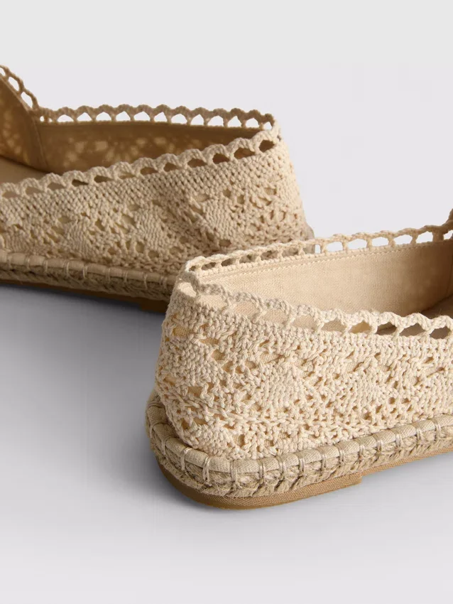 Espadriller med snörning