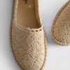 Espadriller med snörning