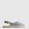 Espadriller med spänne bak