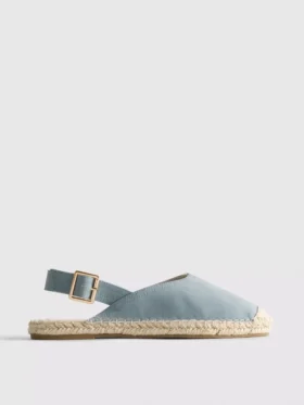 Espadriller med spänne bak