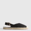 Espadriller med spänne bak