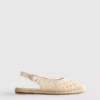 Espadriller med spänne bak