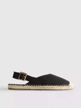 Espadriller med spänne bak