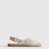 Espadriller med spänne bak