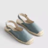 Espadriller med spänne bak