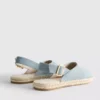 Espadriller med spänne bak