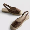 Espadriller med spänne bak