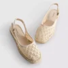 Espadriller med spänne bak