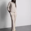 Essential hoodie med genomgående dragkedja