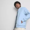 Essential hoodie med genomgående dragkedja