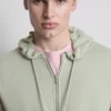 Essential hoodie med genomgående dragkedja
