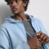 Essential hoodie med genomgående dragkedja