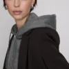 Essential hoodie med genomgående dragkedja