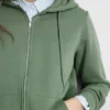 Essential hoodie med genomgående dragkedja