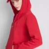 Essential hoodie med genomgående dragkedja