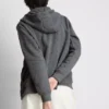 Essential hoodie med genomgående dragkedja