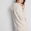 Essential hoodie med genomgående dragkedja