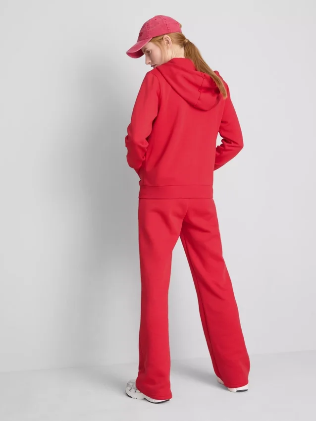 Essential hoodie med genomgående dragkedja
