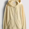 Essential hoodie med genomgående dragkedja