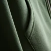 Essential hoodie med genomgående dragkedja