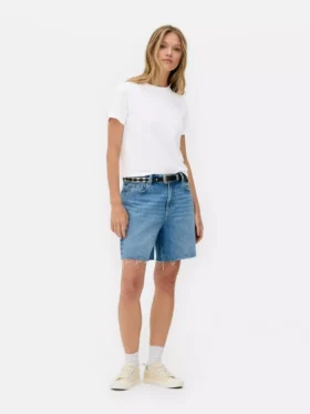 Essential kortärmad T-shirt med rund hals