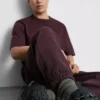 Essential mjukisbyxor med muddar och dragsko