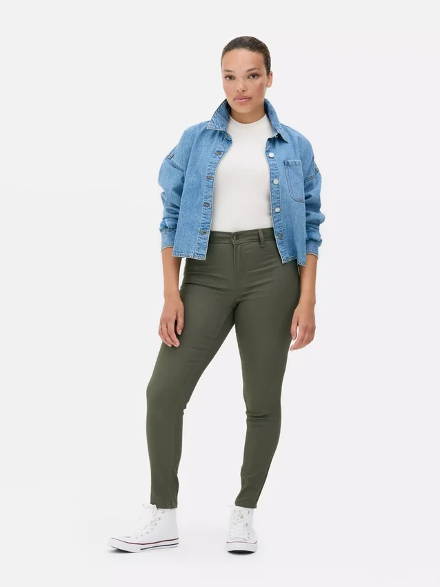 Essential skinny jeans med medelhög midja | normal