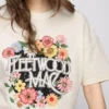 Fleetwood Mac – avslappnad bomullströja med tryck