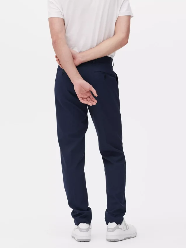 Formella byxor i twill med smal passform