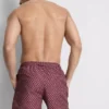 Geometriska badshorts med dragsko