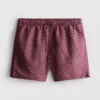 Geometriska badshorts med dragsko