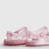 Glittriga jelly-sandaler med burdesign