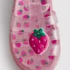 Glittriga jelly-sandaler med burdesign