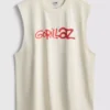 Gorillaz-tanktop med tryck