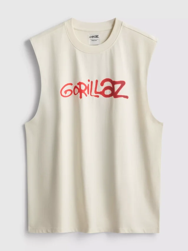Gorillaz-tanktop med tryck