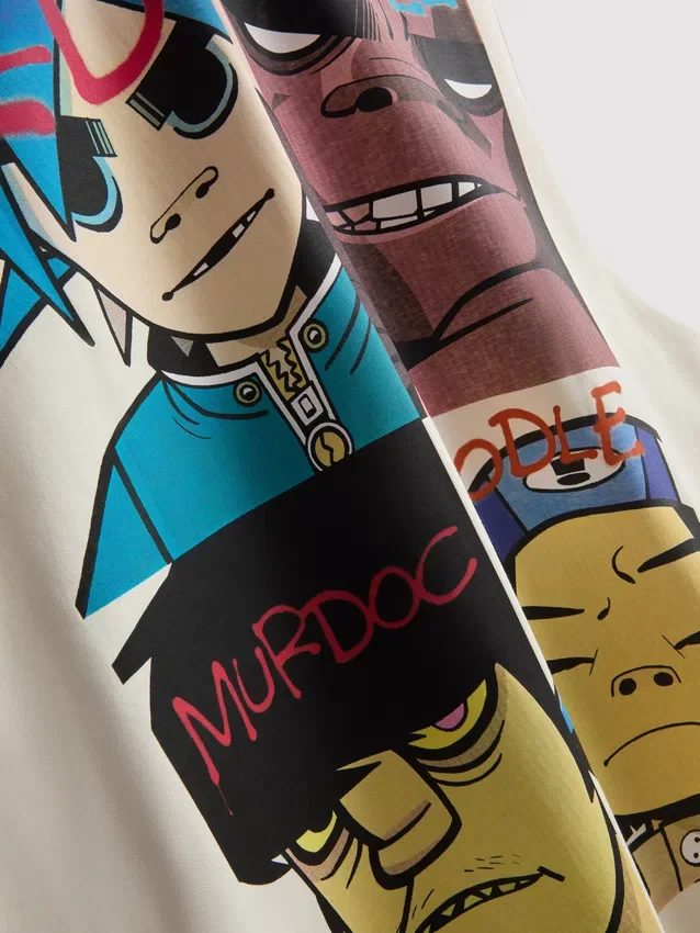 Gorillaz-tanktop med tryck