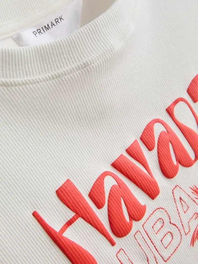 Grafisk baby-T-shirt i bomullsrik kvalitet i färgen Havana