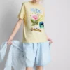 Grafisk T-shirt i bomull